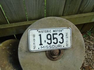 1953 On Vintage Historic Vehicle License Plate For Missouri,  Birth Year