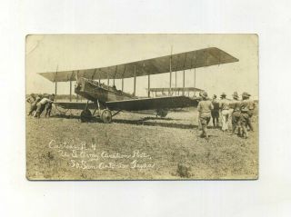 2 Vtg Rppc Curtiss Airplane Military San Antonio Tx Wwi Aviation History Photo