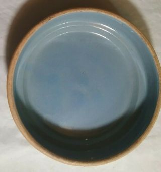 Vintage McCoy Pottery Bulb Planter Bowl Blue Glaze Elephants on Parade 8 