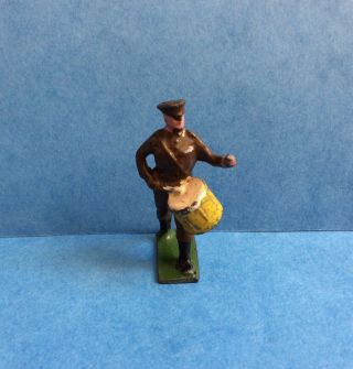 Vintage Johillco John Hill & Co Lead Ww1 Army Drummer Toy Soldier 1940s