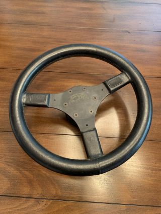 Italvolanti Iroc Special Edition Steering Wheel 3 Spoke Black W/ Steering Column