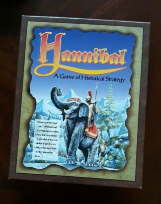 Vintage Big Box,  Hannibal,  A Game Of Historical Strategy,  Pc Game,  3.  5 Hd Disks