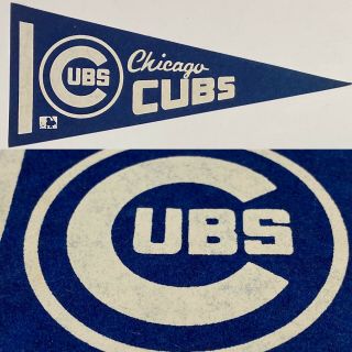 Vintage Chicago Cubs Illinois Baseball Mini Pennant Flag 5x12 Wrigley Field