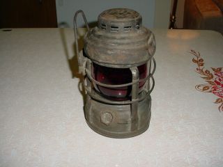 Vintage Embury Luck - E - Lite Kerosene Oil Railroad Lantern