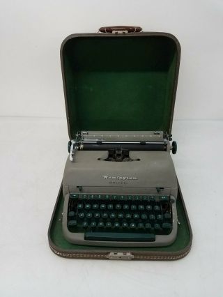 Vintage Remington Letter - Riter Typewriter W/ Case