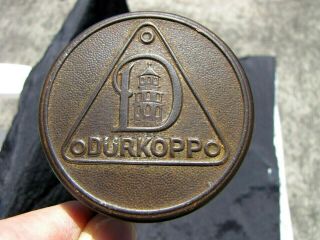 EXTREMELY RARE EARLY 1900 ' S DURKOPP BICYCLE CO.  GERMANY HANDLE BAR BELL RINGER 2