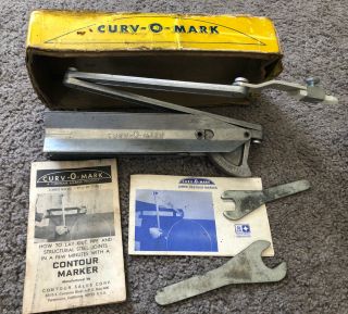 Vintage Curv - O - Mark Jumbo Model Contour Marker Made In Usa