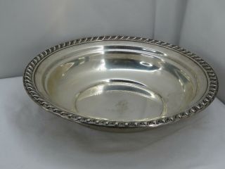 Vintage Wallace H102 Sterling Silver Bowl 10 1/8 " X 2 1/8 " 301.  9g