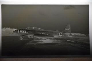 Vintage Aircraft Negative - Lockheed T - 33a - 1 - Lo