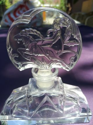 Antique Ingrid Art Deco Czechoslovakian Perfume Bottle Signed