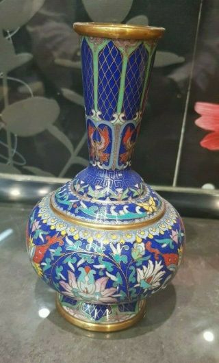 Vintage 19th Century Large Chinese Cloisonne Vase