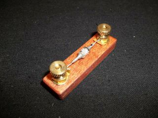 1n34 Sylvania Germanium Diode Detector Vintage Crystal Radio Brass Holder