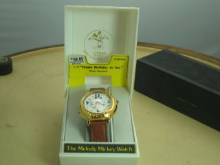 Vintage Lorus Nos Mickey Mouse Melody Watch