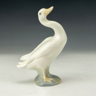Vintage Lladro Porcelain - White Glazed Goose Figure - Lovely