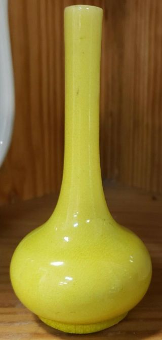 Early 19th Century Chinese Porcelain Imperial Yellow Glaze Bottle Vase 2