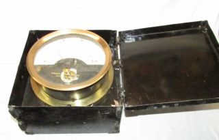 Antique Brass Stanley Electrical MFG Co AMMETER 1895 Pat Date in Metal Box 2