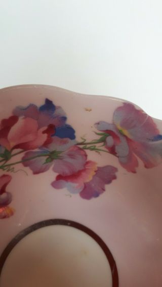Vintage Paragon Cup And Saucer Sweet Peas Flowers Double Warrant 2