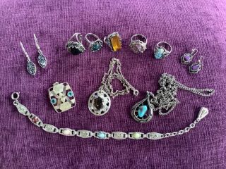 Vintage Costume Jewellery,  Scottish Inspired,  Necklaces /bracelet /rings/earring