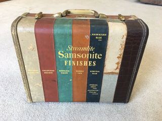 Antique Samsonite Streamlite Salesman Sample Suitcase Advertising Demonstrator