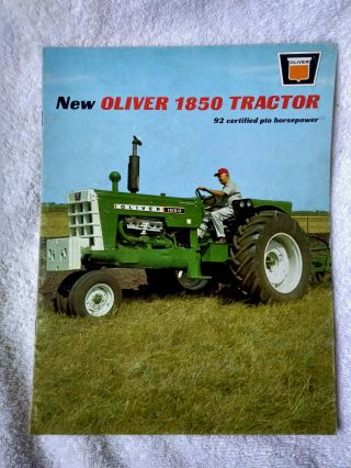 Vintage 1965 Oliver 1850 Tractor Sales Brochure
