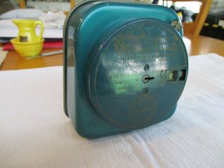 Vintage Add - A - Coin Blue Green Bank Henderson Texas Federal Savings With Key