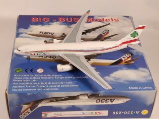 Mea Middle East Airlines Airbus A330 - 200 Aircraft Model 1:400 Scale Aeroclassics