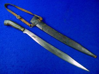 Vintage Antique Old Philippines Philippine Short Sword W/ Scabbard