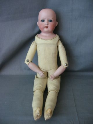 Huebach Koppelsdorf Antique Doll Marked Germany 275.  11/0 14 " Leather Body