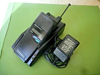 Vintage " Motorola Dpc " Cell.  Mobile Phone,  Cradle And Charger/adaptor.  1995