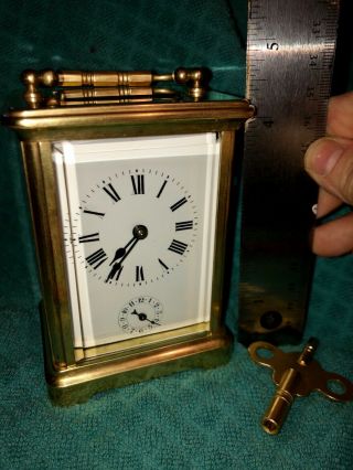 Early 1900’s Antique French Carriage Alarm Clock