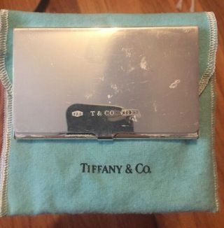 Tiffany & Co.  Authentic vintage sterling silver business Card Holder 2