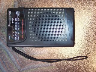 Vtg Panasonic Am/fm Transistor Hand Held Portable Radio Model Rf - 521