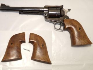 Xbs Vintage Mustang Fancy Walnut Wood Gun Grips For Ruger Blackhawk