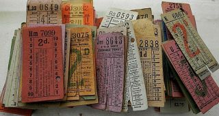 Punch Type Uk Bus Tickets,  500 Mostly Provincial & Some Duplication.