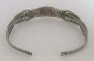 Vintage Sterling Silver ' Spoon ' Cuff Bracelet Oneida 2