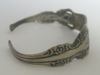 Vintage Sterling Silver ' Spoon ' Cuff Bracelet Oneida 3
