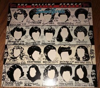 The Rolling Stones LP - Some Girls - Die Cut Celebrity Jacket - VTG 1978 2