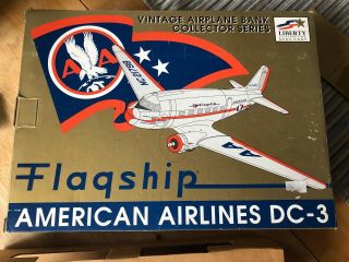 Nib Vintage American Airlines Dc3 Coin Bank 1994 Liberty Classic