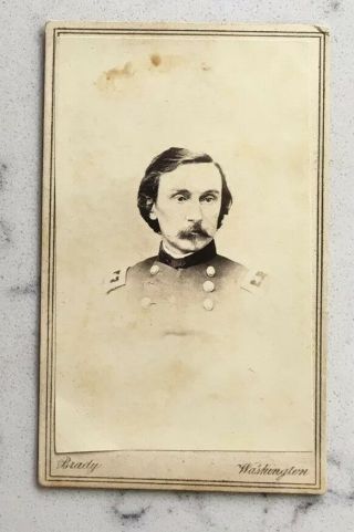 Antique Civil War Cdv Photograph Union General Gouveneur Gk Warren Brady