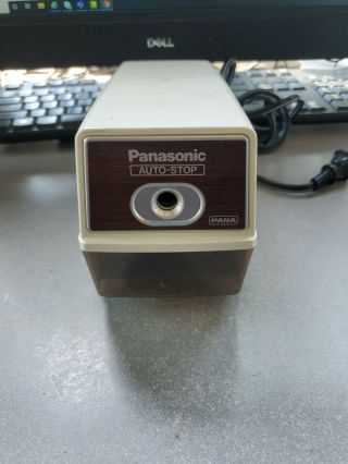 Vintage Panasonic Kp - 100n Electric Pencil Sharpener With Auto Stop