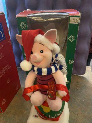 Vintage Telco Motion - Ettes Disney Holiday Pooh Animated Piglet Christmas