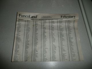 Funcoland Newspaper Vintage Ad Price List Feb 1998 Video Game Little Samson Nes