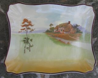 Vintage Royal Doulton Country Cottage Dish Tray Plate Rural Scenes