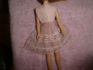 Vintage Barbie Skipper Clothes - Vintage Skipper Clone White Polka Dot Dress