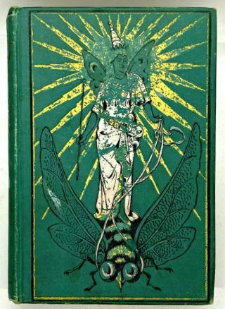 1900 Antique Green Fairy Book Andrew Lang With Numerous Illustrations A.  J.  Fort
