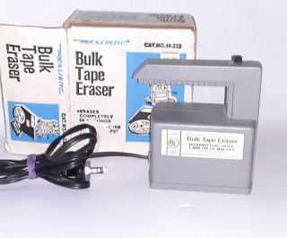Vintage Radio Shack Realistic Bulk Tape Eraser 44 - 232 & W/ Box