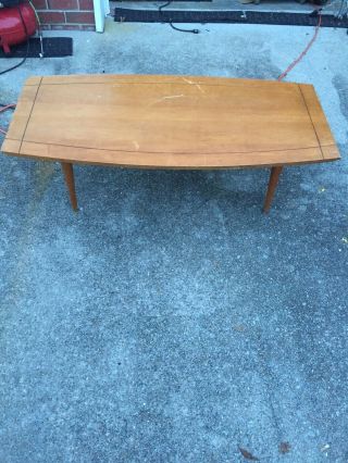 Mid - Century Paul Mccobb Winchendon Planner Group Maple Bench Coffee Table 22x46”
