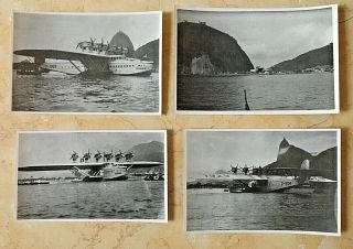 (4) - Dornier Do X Flying Boat In Rio De Janeiro,  Brazil C1931 Photos