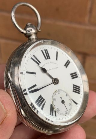 A Gents Fine Quality Antique Solid Silver English Lever Pocket Watch,  1899.