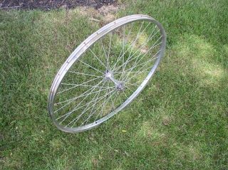 Vintage 70`s ??schwinn Approved Bicycle Wheels Rim 26” Front Good Complete